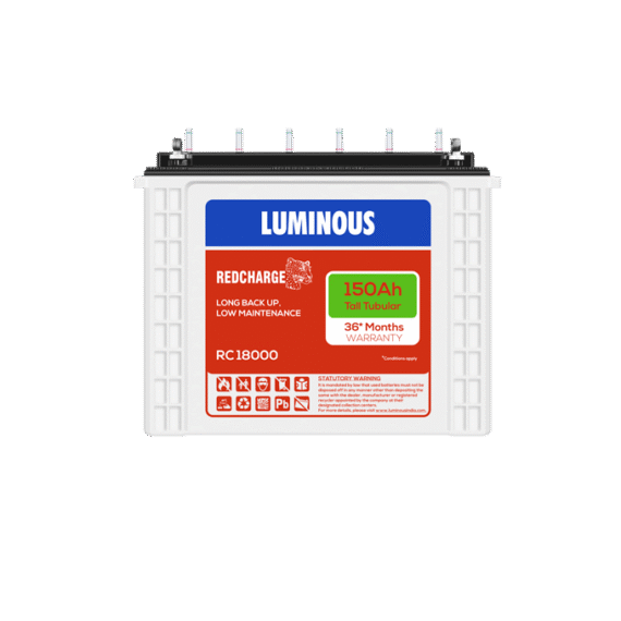 Luminous RC18000 150Ah tall tubular inverter battery
